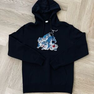 Sandro, black hoodie, tiger embroidered, new condition (never worn)